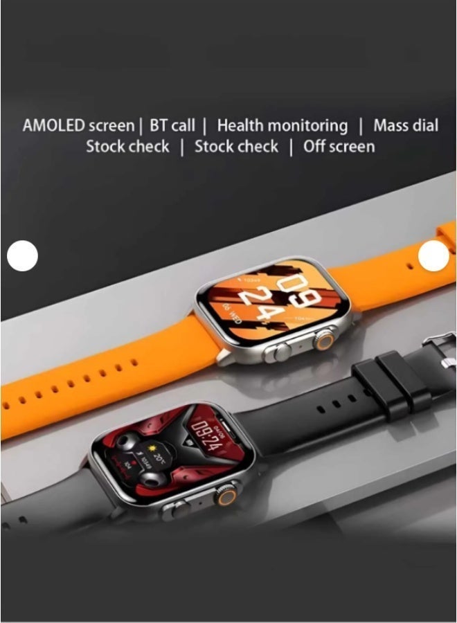 وينماكس ساعة ذكية فائقة مع شاشة AMOLED، و7 أحزمة مخصصة، وتتبع متقدم للصحة واللياقة البدنية - Image 3